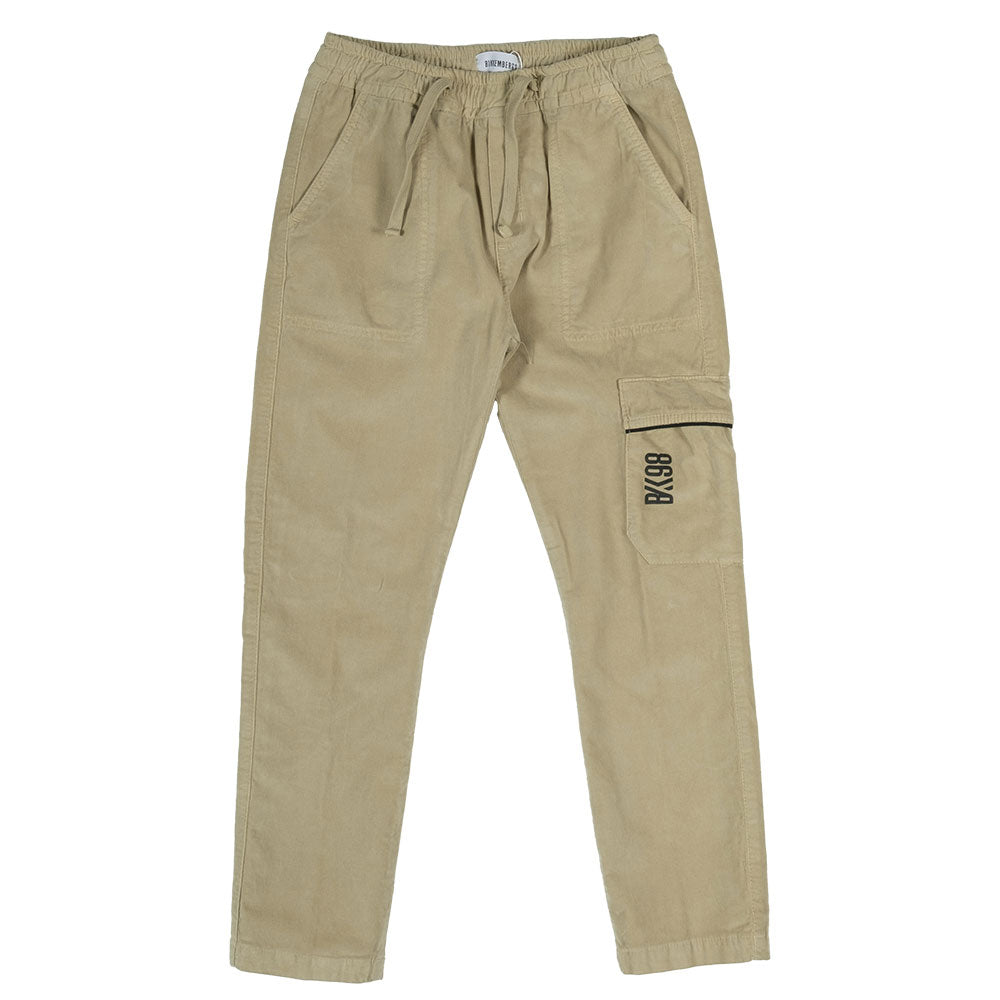 
Straight pants from the Bikkembergs Children's Clothing Line, made of corduroy, with side pocket...