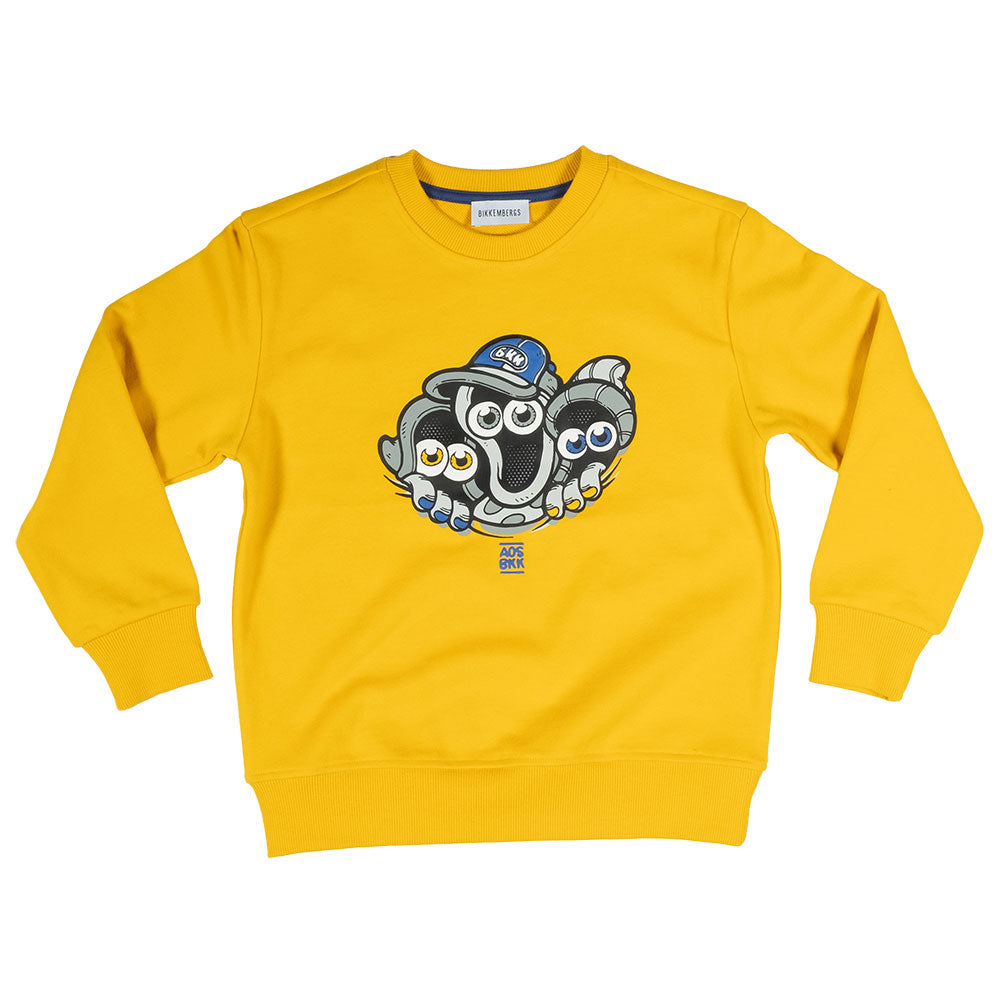 
Sweatshirt from the Bikkembergs Children's Clothing Line, hoodless and with a printed design on ...