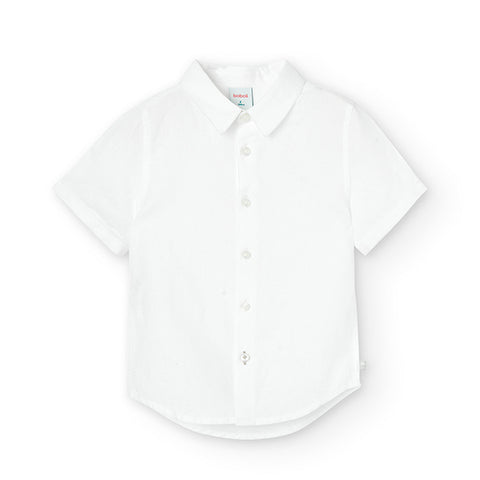 Short sleeve linen shirt for boy