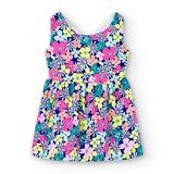 Flower satin dress for newborns