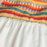 Combined knitwear dress for babies