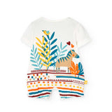 Jersey romper for baby girl