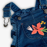 Denim overalls for girl