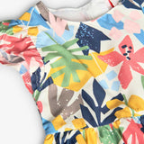 Satin flower dress for girl