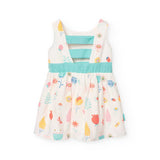 Satin dress for girl