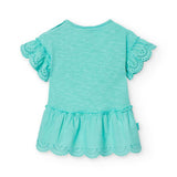 Combined jersey dress for babies