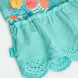 Combined jersey dress for babies