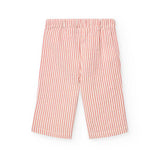 Striped poplin pants for babies