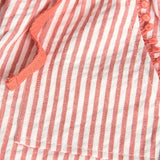 Striped poplin pants for babies