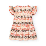 Printed jersey dress for girl