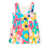 Satin flower dress for babies