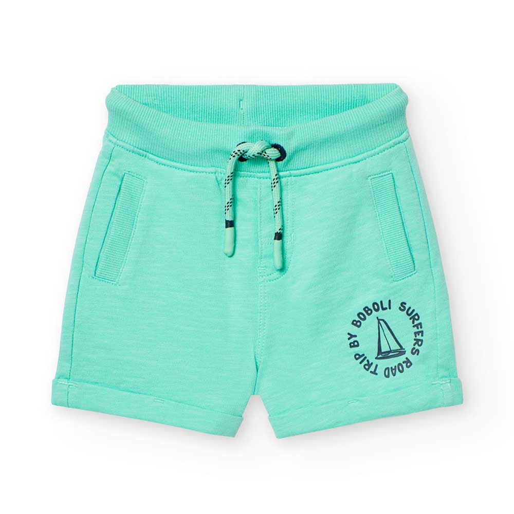 Soft Bermuda shorts from the Boboli Children's Clothing Line, with side pockets and a drawstring ...