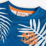 Maglietta jersey flame - BOBOLI - Colore: Blu - Stagione: Primavera-Estate
