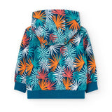 Giacca felpata stampato - BOBOLI - Colore: Azzurro - Stagione: Primavera-Estate