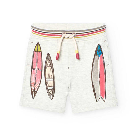 Short in sweatshirt fabric
