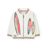Fleece-lined flame jacket for infants