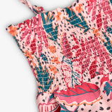 Printed romper for girl