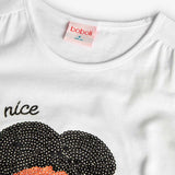 Maglietta jersey - BOBOLI - Sesso: Bambina - Colore: Bianco - Stagione: Primavera-Estate