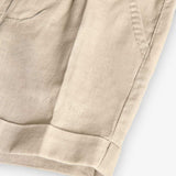 Bermuda lino - BOBOLI - Colore: Beige - Stagione: Primavera-Estate