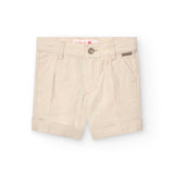 Bermuda lino - BOBOLI - Colore: Beige - Stagione: Primavera-Estate