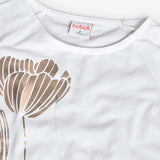 Elastic jersey T-shirt for girl