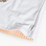 Elastic jersey T-shirt for girl