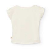 Elastic jersey T-shirt for girl