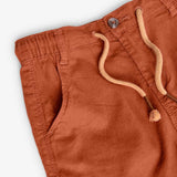 Bermuda lino - BOBOLI - Colore: Arancione - Stagione: Primavera-Estate