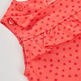 polka dot jersey romper