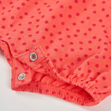 polka dot jersey romper
