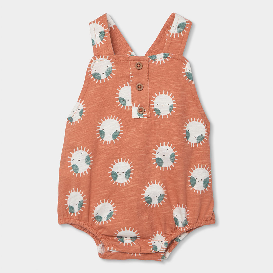 Boboli Children's Clothing Line Romper, short with adjustable crossed straps at the back, micro-p...