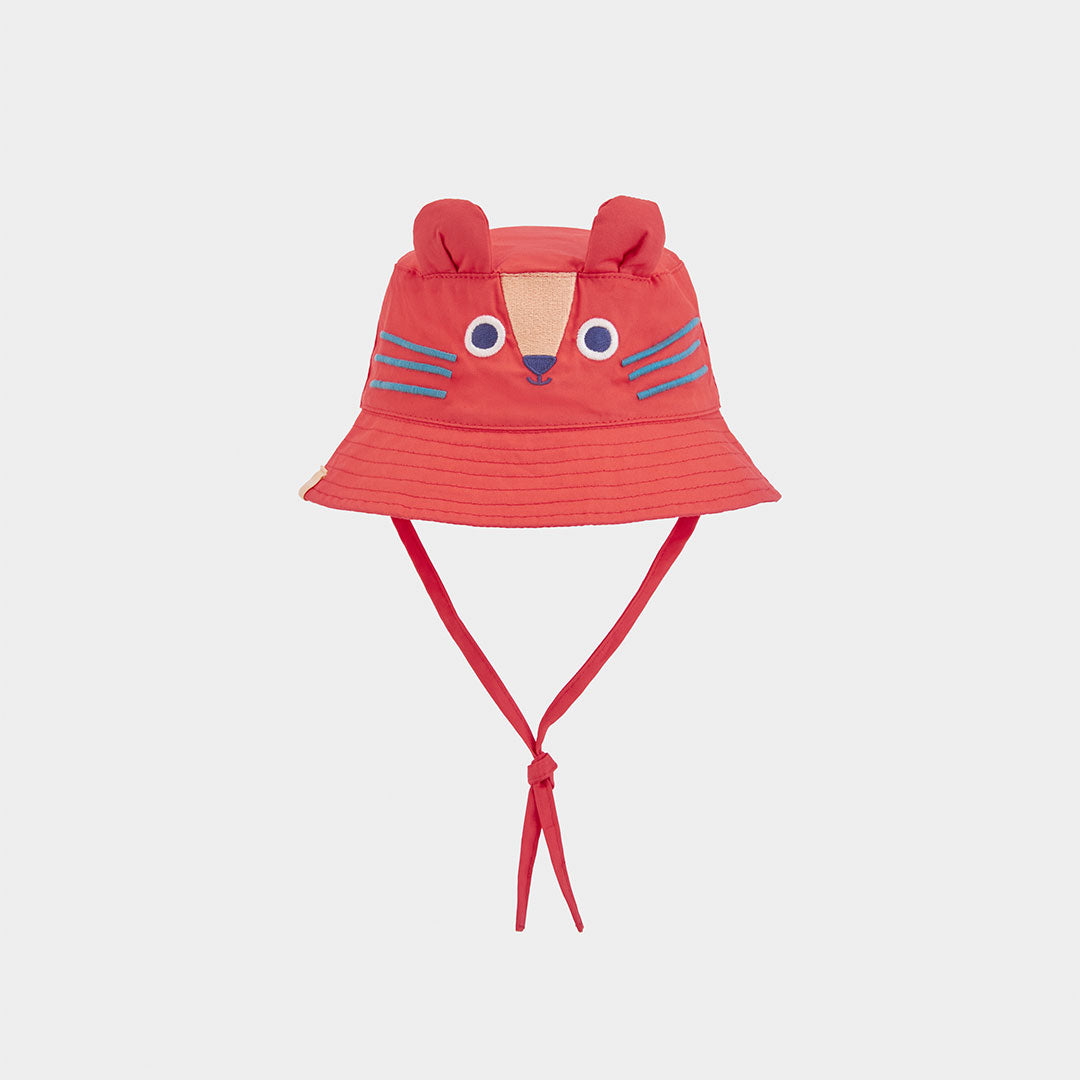 Hat from the Children's Clothing Line Boboli, with a fisherman's style and ties under the chin. E...