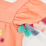 Vestito jersey flame - BOBOLI - Sesso: Bambina - Colore: Arancione - Stagione: Primavera-Estate