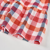 Checked poplin dress