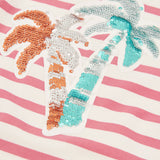 striped jersey t-shirt