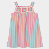 Vestito popeline a righe - BOBOLI - Sesso: Bambina - Colore: Bianco - Stagione: Primavera-Estate