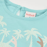 Maglietta jersey - BOBOLI - Sesso: Bambina - Colore: Celeste - Stagione: Primavera-Estate
