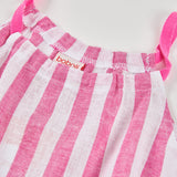 Striped linen dress