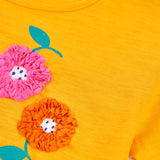 Maglietta jersey - BOBOLI - Sesso: Bambina - Colore: Giallo - Stagione: Primavera-Estate