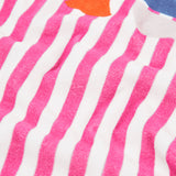 Striped hooded towel