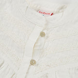 Camicia batista fantasia - BOBOLI - Sesso: Bambina - Colore: Bianco - Stagione: Primavera-Estate