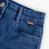 Elastic denim pants