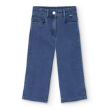 Elastic denim pants