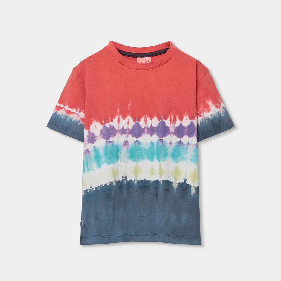 T-shirt from the Children's Clothing Line Boboli, with a batik coloring on the background.
Compos...