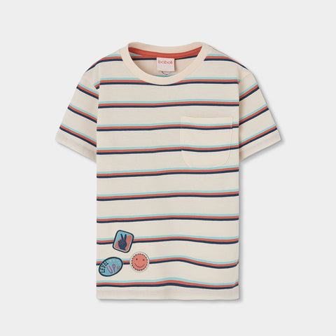 striped jersey t-shirt