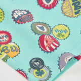 Printed fleece short