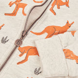 Printed fleece jacket