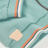 Fleece jacket with stripes