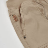 Elastic gabardine trousers