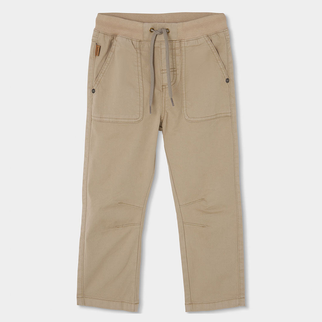 Long trousers from the Children's Clothing Line Boboli, with elastic and drawstrings at the waist...